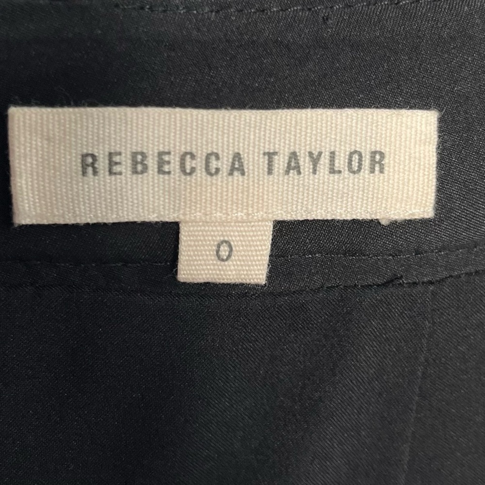 Rebecca Taylor Black Tweed Mini Skirt Size 0 Waist 27 - Picture 5 of 11